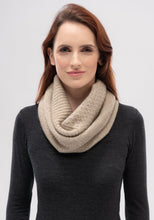 Load image into Gallery viewer, Possum and Merino  0319 Texture Loop Scarf - This scarf looks amazing worn in many ways, due to its beautifully textured knit structure. Loop it twice or three times to create a cosy neck warmer.