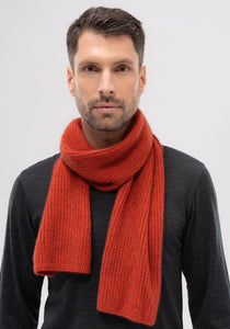 Possum and Merino  0578 Ribbed Scarf - Wrap up in the natural warmth of our signature Ribbed Scarf. Made from our luxurious blend of merino, possum and silk for unbeatable warmth, it's all you need to keep the cold out this winter.   One size only