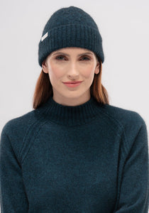 Possum and Merino  0594 Chloe Beanie - Featuring the unique Chloe stitch, this stylish beanie will help your head stay warm even in the harshest weather. Team it up with the matching 595 Chloe Snood and the 100205 Chloe V Sweater.  One size only
