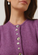 Load image into Gallery viewer, Possum and Merino
1736 Shell Cardi - Our signature Shell Cardi is a Merinomink staple, loved for its simple lines and statement buttons. A fitted silhouette offers a smart and refined look that can dress and up and down with ease. Slim fit. 
Made in New Zealand from an exclusive Merinomink blend of 50% ZQ Merino, 40% Brushtail possum and 10% Mulberry silk.