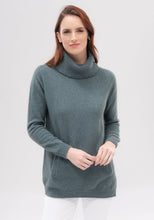 Load image into Gallery viewer, Possum and Merino  1993 Zip Tunic Sweater - Kiss the cold goodbye with the cosy Zip Tunic Sweater. Its soft, oversized roll neck, pockets and longline design is guaranteed to keep you snug, while the zip adds a touch of detail.