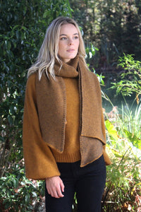 Possum and Merino   9876 Bias Scarf - A generous two-toned scarf that has been knitted on the diagonal, finishing in a point at either end. Wear as a traditional scarf or wrap. Knot the ends together to create an infinity scarf.  One size only - Approx. 194cm long x 44cm wide. 