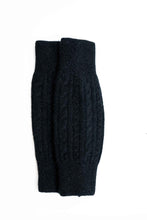 Load image into Gallery viewer, Possum  and Merino.  KO102 Cable Leg Warmers  One Size.  Made proudly in New Zealand from a premium blend of 40% possum fur, 50% merino lambswool & 10% mulberry silk.