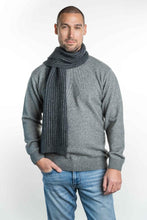Load image into Gallery viewer, Possum and Merino  KO1020 Ribbed Scarf - An extra wide scarf in a chunky rib design.  Makes a set with KO2020 Ribbed Beanie    One size - Approx. 22cm wide x 156cm long.  Made proudly in New Zealand from a premium blend of 40% possum fur, 50% merino lambswool & 10% mulberry silk.