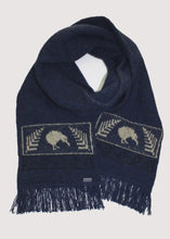 Load image into Gallery viewer, Possum and Merino  KO129 Kiwi Scarf - A double thickness scarf.  A uniquely New Zealand design on a uniquely New  Zealand product.  Make a set with KO162 Kiwi Beanie and KO52 Kiwi Gloves.  One Size - Approx. 19cm wide x 152cm long.  Made proudly in New Zealand from a premium blend of 40% possum fur, 50% merino lambswool & 10% mulberry silk.