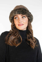 Load image into Gallery viewer, Possum and Merino  KO200 Fur Trim Beanie - A gorgeous and warm beanie, large enough to pull right down over your ears to keep out the winter chill. Generously trimmed with luxurious possum fur.  Make a set with KO56 Fur Trim Gloves.  One Size  Made proudly in New Zealand from a premium blend of 40% possum fur, 50% merino lambswool & 10% mulberry silk.