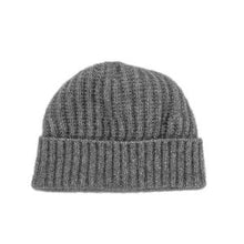 Load image into Gallery viewer, Possum and Merino  KO2020 Ribbed Beanie - A chunky, ribbed beanie with a turned back edge.  Makes a set with KO1020 Ribbed Scarf  One size.  Made proudly in New Zealand from a premium blend of 40% possum fur, 50% merino lambswool & 10% mulberry silk.