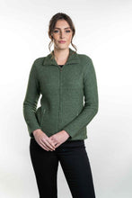 Load image into Gallery viewer, Possum and Merino  KO478 Shaped Zip Jacket - One of our most popular designs, this jacket has zip pockets incorporated into the front seams.  The front of this garment is fully lined with merino jersey knit.   Made proudly in New Zealand from a premium blend of 40% possum fur, 50% merino lambswool & 10% mulberry silk.