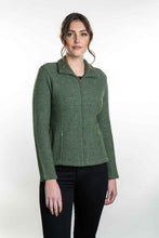 Load image into Gallery viewer, Possum and Merino  KO478 Shaped Zip Jacket - One of our most popular designs, this jacket has zip pockets incorporated into the front seams.  The front of this garment is fully lined with merino jersey knit.   Made proudly in New Zealand from a premium blend of 40% possum fur, 50% merino lambswool & 10% mulberry silk.
