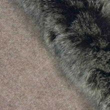 Load image into Gallery viewer, Possum and Merino   KO523 Fur Trim Poncho - A moss stitch poncho trimmed with luxurious possum fur.  This versatile garment can be worn 5 different way   Made proudly in New Zealand from a premium blend of 40% possum fur, 50% merino lambswool & 10% mulberry silk.