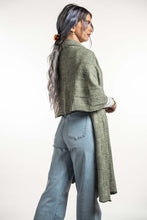 Load image into Gallery viewer, Possum and Merino  KO554 Jacquard Wrap - A two tone jacquard wrap in a multi textured design. This wrap also looks great worn as a scarf.  One size only: Approx. 56cm wide x 200cm long   Made proudly in New Zealand from a premium blend of 40% possum fur, 50% merino lambswool & 10% mulberry silk.