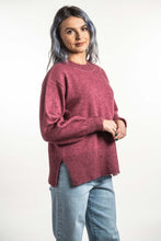 Load image into Gallery viewer, Possum and Merino  KO556 Split Hem Jumper - The design features a wide rib hem with side splits and a ribbed crew neckline.  A great wardrobe staple piece.  Made proudly in New Zealand from a premium blend of 40% possum fur, 50% merino lambswool & 10% mulberry silk.