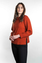 Load image into Gallery viewer, Possum and Merino  KO556 Split Hem Jumper - The design features a wide rib hem with side splits and a ribbed crew neckline.  A great wardrobe staple piece.  Made proudly in New Zealand from a premium blend of 40% possum fur, 50% merino lambswool & 10% mulberry silk.