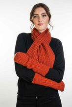 Load image into Gallery viewer, Possum and Merino  KO62 Cable Glovelets - Glovelets in a classic cable pattern.  Make a set with KO132 Cable Scarf and KO94 Cable Headband.  One Size.  Made proudly in New Zealand from a premium blend of 40% possum fur, 50% merino lambswool & 10% mulberry silk.