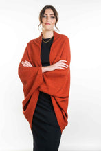 Load image into Gallery viewer, Possum and Merino  KO756 Moss Stitch Shrug - This lightweight yet warm shrug can be worn two different ways - simply turn the garment upside down to create a different style.  A very versatile piece and great for layering.  One Size.   Made proudly in New Zealand from a premium blend of 40% possum fur, 50% merino lambswool & 10% mulberry silk.