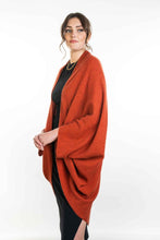 Load image into Gallery viewer, Possum and Merino  KO756 Moss Stitch Shrug - This lightweight yet warm shrug can be worn two different ways - simply turn the garment upside down to create a different style.  A very versatile piece and great for layering.  One Size.   Made proudly in New Zealand from a premium blend of 40% possum fur, 50% merino lambswool & 10% mulberry silk.