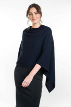 Load image into Gallery viewer, Possum and Merino  KO798 Two Way Poncho - This is a versatile and lightweight piece which can be worn two ways - with the hem either straight across or on the diagonal.   One Size   Made proudly in New Zealand from a premium blend of 40% possum fur, 50% merino lambswool & 10% mulberry silk.