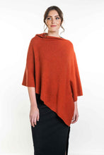 Load image into Gallery viewer, Possum and Merino  KO798 Two Way Poncho - This is a versatile and lightweight piece which can be worn two ways - with the hem either straight across or on the diagonal.   One Size   Made proudly in New Zealand from a premium blend of 40% possum fur, 50% merino lambswool & 10% mulberry silk.