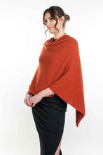 Load image into Gallery viewer, Possum and Merino  KO798 Two Way Poncho - This is a versatile and lightweight piece which can be worn two ways - with the hem either straight across or on the diagonal.   One Size   Made proudly in New Zealand from a premium blend of 40% possum fur, 50% merino lambswool & 10% mulberry silk.