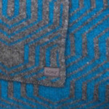 Load image into Gallery viewer, Possum and Merino  KO963 Patterned Throw - A smaller sizes geometric patterned throw in a extra warm, double layer knit.  One size - Approx. 125cm x 140cm.  Made proudly in New Zealand from a premium blend of 40% possum fur, 50% merino lambswool & 10% mulberry silk.