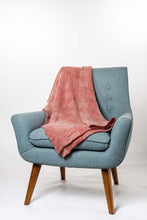 Load image into Gallery viewer, Possum and Merino   KO965 Jacquard Throw - A beautiful two toned, jacquard throw in a multi textured pattern.  ONE SIZE - Approx. 130cm wide x 125cm long  Made proudly in New Zealand from a premium blend of 40% possum fur, 50% merino lambswool & 10% mulberry silk.
