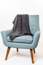 Load image into Gallery viewer, Possum and Merino   KO965 Jacquard Throw - A beautiful two toned, jacquard throw in a multi textured pattern.  ONE SIZE - Approx. 130cm wide x 125cm long  Made proudly in New Zealand from a premium blend of 40% possum fur, 50% merino lambswool & 10% mulberry silk.