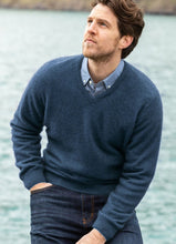 Load image into Gallery viewer, Possum and Merino  NW1002 Oxford Vee - Your must-have core item, relaxed fit in single jersey, Whole Garment seamless construction.   Composition - 40% Possum Fur, 53% Merino, 7% Silk