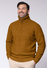 Load image into Gallery viewer, Possum and Merino  NW1003 Javelin Zip Neck - The ultimate in comfort, this style of half-zip sweater with turndown rib collar that can be zipped right up. Single jersey knit, Whole Garment seamless construction.  40% Possum Fur, 53% Merino, 7% Silk
