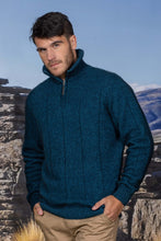 Load image into Gallery viewer, Possum and Merino  NW1003 Javelin Zip Neck - The ultimate in comfort, this style of half-zip sweater with turndown rib collar that can be zipped right up. Single jersey knit, Whole Garment seamless construction.  40% Possum Fur, 53% Merino, 7% Silk