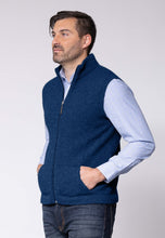 Load image into Gallery viewer, Possum and Merino  NW1066 Gilet - Zip through vest integrated pockets, single jersey. WholeGarment seamless construction.  Composition - 40% Possum Fur, 53% Merino, 7% Silk