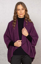 Load image into Gallery viewer, Possum and Merino  NW3082 Longline Wrap - A plain classic longline wrap.  The Longline Wraps have the extra advantage of being able to be worn two ways, vee neck to the back or upside down with the open vee to the bottom.
