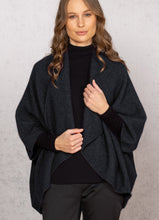 Load image into Gallery viewer, Possum and Merino  NW3082 Longline Wrap - A plain classic longline wrap.  The Longline Wraps have the extra advantage of being able to be worn two ways, vee neck to the back or upside down with the open vee to the bottom.