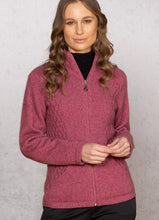 Load image into Gallery viewer, Possum and Merino  NW3149 Honeycomb Jacket - A new twist on the Market Day Jacket, with introduction of the Honeycomb inset side panels.  Composition - 40% Possum Fur, 53% Merino, 7% Silk