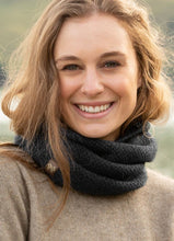 Load image into Gallery viewer, Possum and Merino  NW5053 Moss Neck Warmer - A one-piece neck warmer with moss stitch knit structure.  Composition - 40% Possum Fur, 53% Merino, 7% Silk