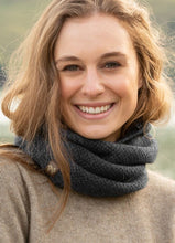 Load image into Gallery viewer, Possum and Merino  NW5053 Moss Neck Warmer - A one-piece neck warmer with moss stitch knit structure.  Composition - 40% Possum Fur, 53% Merino, 7% Silk