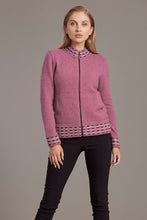 Load image into Gallery viewer, Possum and Merino.  5000 Wave Trim Zip Cardigan - is casual comfort at it's finest. The natural fibres of Possum Merino blended with Mulberry silk provide a luxurious comfort that will see this cardigan become your favourite go-to piece.  Hip-length zip up cardigan Detailed wave pattern trim Mid-weight warmth 35% Possum Fur, 55% Merino Wool, 10% Pure Mulberry Silk Proudly made in New Zealand