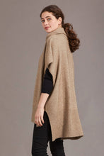 Load image into Gallery viewer, 5030 Step Hem Poncho - This comfortable and flattering poncho is available in three versatile neutral colour options. A step level hem and a small cowl neck set this poncho apart from the rest, and keep you warm in style. Can be worn loose or cinched with a belt of your choosing.
