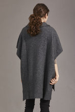 Load image into Gallery viewer, 5030 Step Hem Poncho - This comfortable and flattering poncho is available in three versatile neutral colour options. A step level hem and a small cowl neck set this poncho apart from the rest, and keep you warm in style. Can be worn loose or cinched with a belt of your choosing.