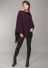 Load image into Gallery viewer, Possum and Merino  KO798 Two Way Poncho - This is a versatile and lightweight piece which can be worn two ways - with the hem either straight across or on the diagonal.   One Size   Made proudly in New Zealand from a premium blend of 40% possum fur, 50% merino lambswool &amp; 10% mulberry silk.  