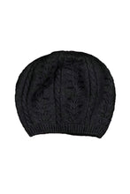 Load image into Gallery viewer, 6020 Cable Beret (and Beanie) - Experience the luxury and warmth with this Possum Merino beret blended with Mulberry Silk that has been specially crafted for you. Enliven your outfit with this McDonald hat along with matching 622 Cable Glovelet and 669 Cable Scarf to step out in style.