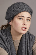 Load image into Gallery viewer, 6020 Cable Beret (and Beanie) - Experience the luxury and warmth with this Possum Merino beret blended with Mulberry Silk that has been specially crafted for you. Enliven your outfit with this McDonald hat along with matching 622 Cable Glovelet and 669 Cable Scarf to step out in style.