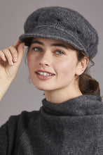 Load image into Gallery viewer, 6030 Soft Peak Hat - Here at McDonald New Zealand, we have mastered the technique of blending together our iconic flora and fauna with contemporary fashion. This Soft Peak Hat truly demonstrates this as you step out in style while living the experience of the true warmth and luxury of the Possum Merino and Mulberry Silk mix.