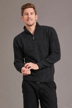 Load image into Gallery viewer, 620 Short Zip Rib Sleeve Sweater - a classic yet distinctive sweater made from the ultimate combination of natural fibers for warmth without weight. The Short Zip Sweater that will take you anywhere and last you many seasons to come.