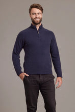 Load image into Gallery viewer, 620 Short Zip Rib Sleeve Sweater - a classic yet distinctive sweater made from the ultimate combination of natural fibers for warmth without weight. The Short Zip Sweater that will take you anywhere and last you many seasons to come.