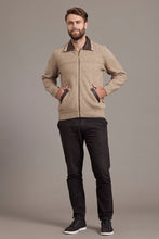 Load image into Gallery viewer, 649 Lambskin Collar Jacket - A classic jacket to rule them all.  A masterpiece of workmanship that combines New Zealand Merino wool, Possum fur with Mulberry Silk and high quality lambskin into luxury.  The lambskin collar and pockets sit beautifully among a rack-stitch knit at the front and a