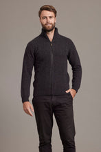 Load image into Gallery viewer, 6602 Rib Front Jacket - This Possum Merino Jacket has been created with our focus on quality, comfort and style. Featuring a smart rib design on front and good quality zip, this jacket can be worn done up or left open giving the comfort that is needed for the time. Sturdy and practical, yet soft and warm, this Possum Merino Silk garment has been created with meticulous care.