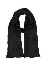 Load image into Gallery viewer, 669 Cable Scarf - Feel the luxurious warmth as you wrap this beautifully soft scarf on your neck. Style by adding a touch of colour to your neutral outfit or toning down a bright outfit with your selection from our beautiful range of colours. McDonald NZ’s Possum Merino and Mulberry Silk Cable Scarf features the intricate detail of the cable knit structure. An essential accessory for every wardrobe.