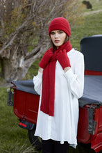 Load image into Gallery viewer, Possum and Merino  671 Fine Rib Scarf - Super soft and luxurious scarf.  Finished end with knitted binding and blended with Pure Mulberry Silk.  It is a scarf that compliments anybody's style - A scarf that you will just not want to part with.  35% Possum Fur, 55% Merino Wool, 10% Pure Mulberry Silk.