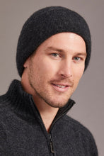 Load image into Gallery viewer, Possum and Merino  672 Fine Rib Hat - Add extra warmth on those cold winter days with this Fine Rib Hat, created with a blend of Mulberry Silk for that luxurious feel. To match with this hat is the style 671 Fine Rib Scarf - a must-have set for every wardrobe.  35% Possum Fur, 55% Merino Wool, 10% Pure Mulberry Silk.  Our Heritage Collection colours are made from 70% Fine NZ Merino Wool, 20% NZ Possum Fur, 10% Mulberry Silk New Zealand designed and manufactured Natural and Sustainable