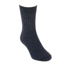 Load image into Gallery viewer, 9902 Casual Rib Sock - Ribbed mid-calf length sock made from a luxurious blend of possum fur and superfine New Zealand Merino wool.
